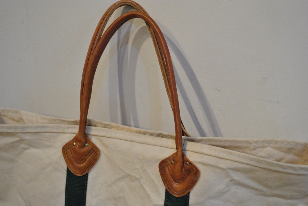 80's L.L.Bean leather handle tote bag」 - CROUT