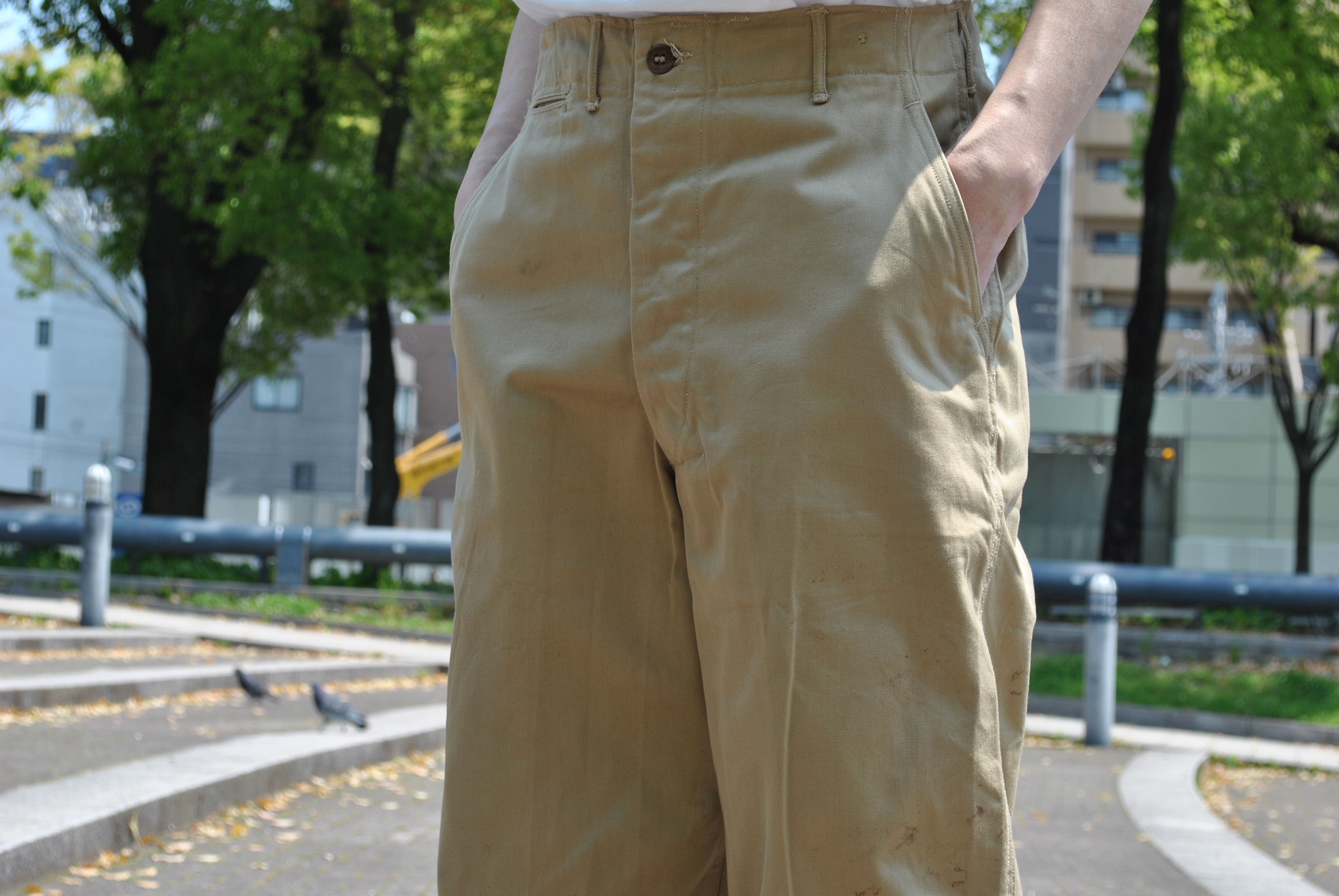 40's military chino trousers」 - CROUT