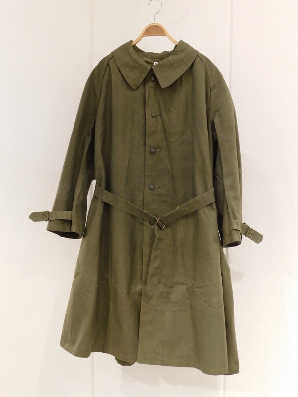 DEADSTOCK 40~50's FRENCH ARMY M-35 MOTORCYCLE COAT」 - CROUT