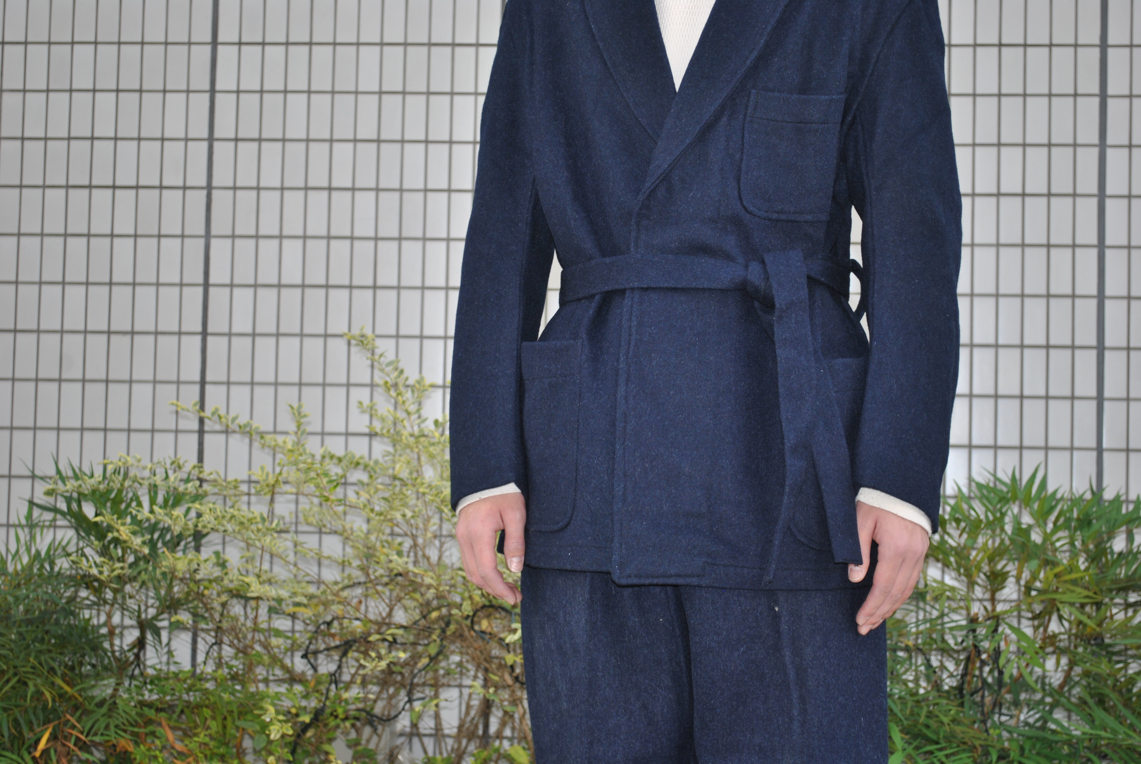 40's Deadstock French Military Hospital Wool set up」 - CROUT