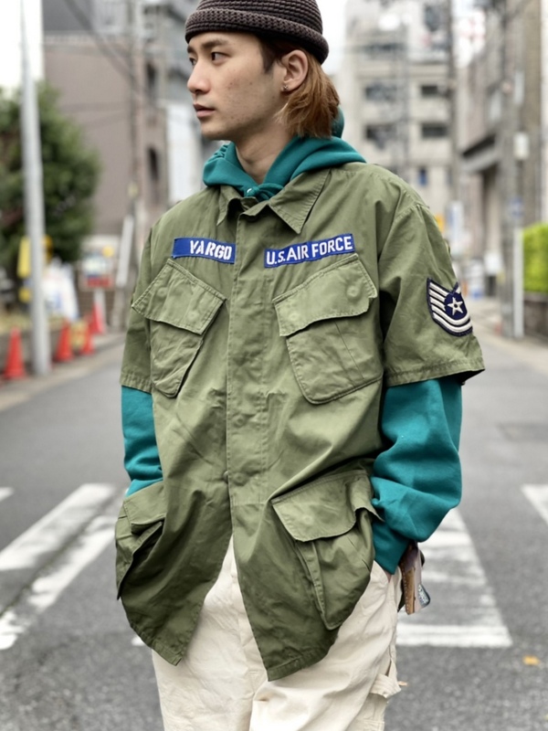60's～ US ARMY JUNGLE FATIGUE JACKET」 - CROUT